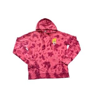 Neff Women’s Flower hoodie Burgundy tie dye Y2K Casual Skater Size Medium